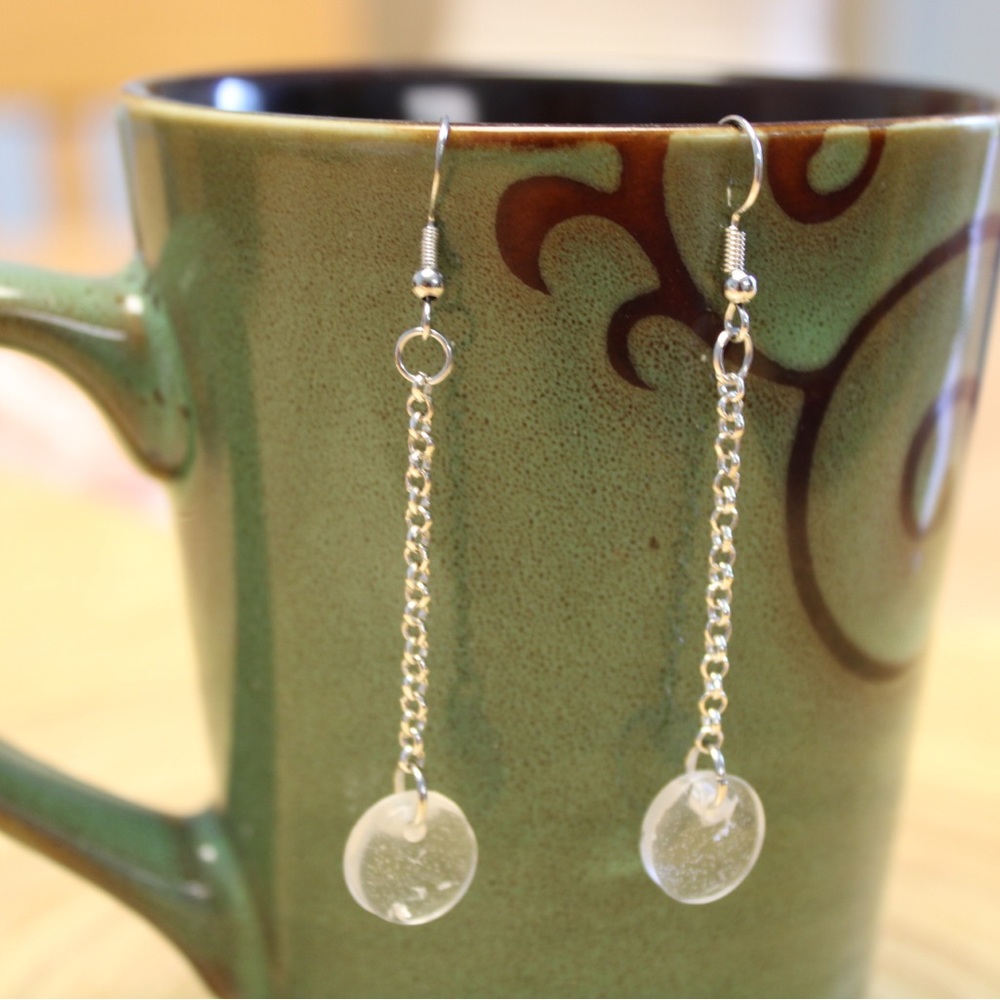 Resin earrings, hand made by me